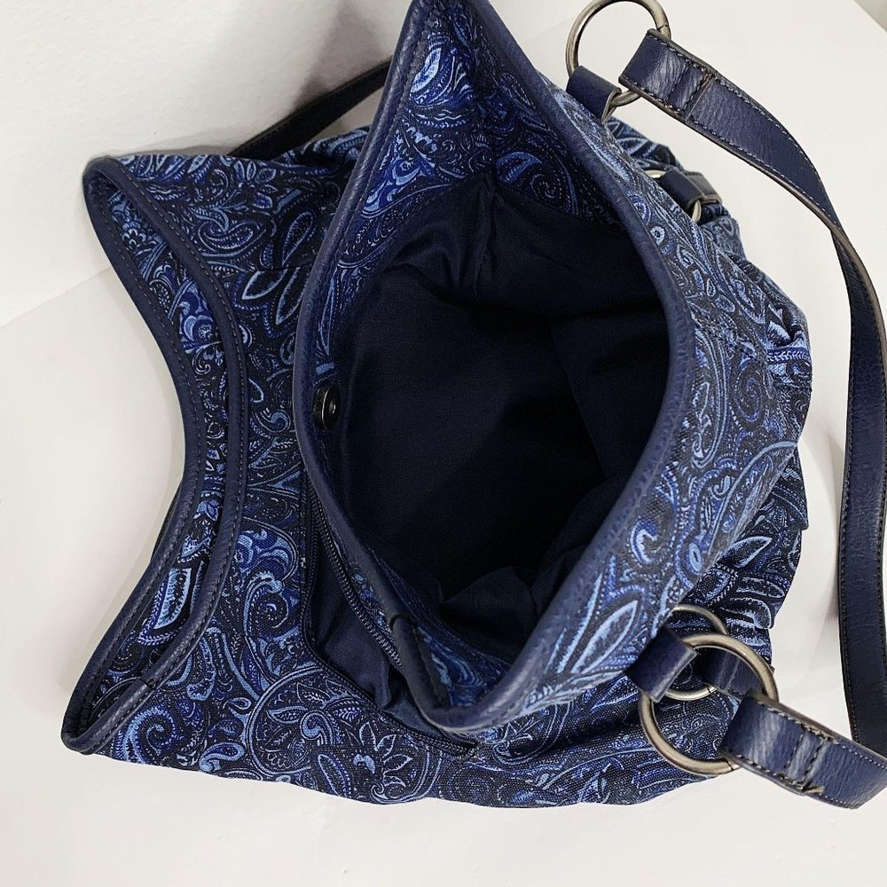 St. John's bay purse blue paisley - Picture 13 of 16